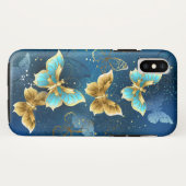 Coques Case-Mate iPhone Golden butterflies (Dos (Horizontal))