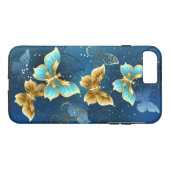 Coques Case-Mate iPhone Golden butterflies (Dos (Horizontal))
