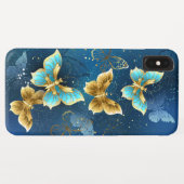 Coques Case-Mate iPhone Golden butterflies (Dos (Horizontal))