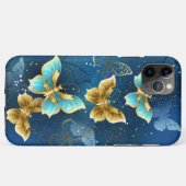 Coques Case-Mate iPhone Golden butterflies (Dos (Horizontal))