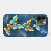 Coques Case-Mate iPhone Golden butterflies (Dos (Horizontal))