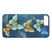 Coques Case-Mate iPhone Golden butterflies (Dos (Horizontal))