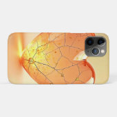 Coques Case-Mate iPhone Golden Cracked Heart Glow (Dos (Horizontal))