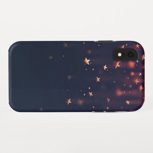 Coques Case-Mate iPhone Golden Falling Stars (Dos (Horizontal))