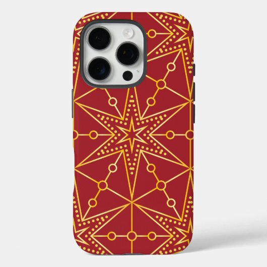 Coques Case-Mate iPhone Golden Festive Starry (Verso)