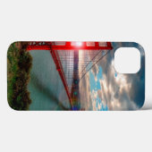 Coques Case-Mate iPhone Golden gate bridge avec Sun brillant (Verso (horizontal))