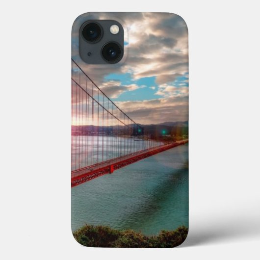 Coques Case-Mate iPhone Golden gate bridge avec Sun brillant (Verso)