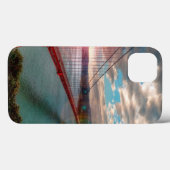 Coques Case-Mate iPhone Golden gate bridge avec Sun brillant (Verso (horizontal))
