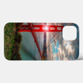 Coques Case-Mate iPhone Golden gate bridge avec Sun brillant (Verso (horizontal))