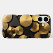 Coques Case-Mate iPhone Golden Geometry Luxury Abstrait (Verso (horizontal))