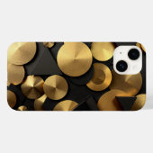 Coques Case-Mate iPhone Golden Geometry Luxury Abstrait (Verso (horizontal))