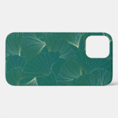 Coques Case-Mate iPhone Golden Ginkgo Feuille Art Déco (Verso (horizontal))
