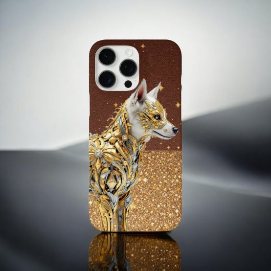 Coques Case-Mate iPhone Golden Glimmer Fox