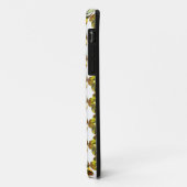 Coques Case-Mate iPhone Golden Glow - Design de fleurs de pierre jaune (Dos/Gauche)
