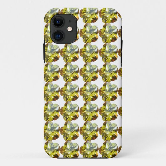 Coques Case-Mate iPhone Golden Glow - Design de fleurs de pierre jaune (Dos)