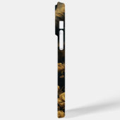 Coques Case-Mate iPhone Golden Goat Skull and gold Roses (Verso / Gauche)