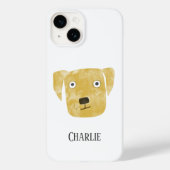 Coques Case-Mate iPhone Golden Labrador Retriever Chien personnalisé (Verso)