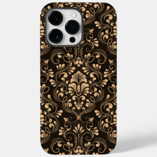 Coque Pour Pour iPhone 14 Pro Max Golden Luxury Damask
