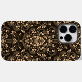 Coques Case-Mate iPhone Golden Luxury Damask (Verso (horizontal))