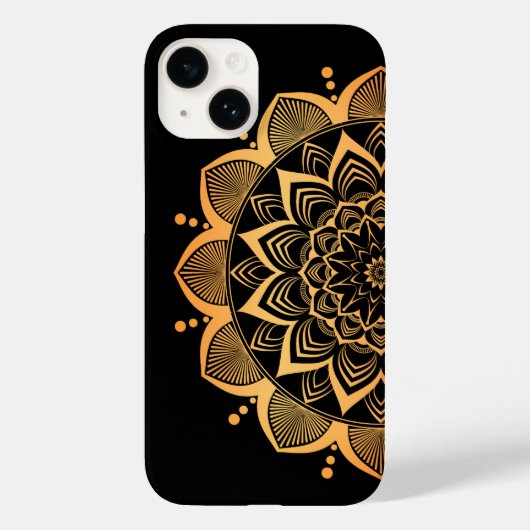 Coques Case-Mate iPhone Golden Mandala Design (Verso)