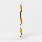 Coques Case-Mate iPhone Golden Metallic Cherries Pattern (Dos/Droite)