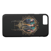 Coques Case-Mate iPhone Golden Newt, Tina et Leta Art Déco Portrait (Dos (Horizontal))