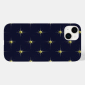 Coques Case-Mate iPhone Golden Night Stars Motif (Verso (horizontal))