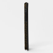 Coques Case-Mate iPhone Golden Obsidian Tribal Ikat Pattern (Dos/Gauche)