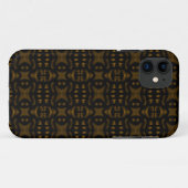 Coques Case-Mate iPhone Golden Obsidian Tribal Ikat Pattern (Dos (Horizontal))