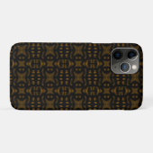Coques Case-Mate iPhone Golden Obsidian Tribal Ikat Pattern (Dos (Horizontal))