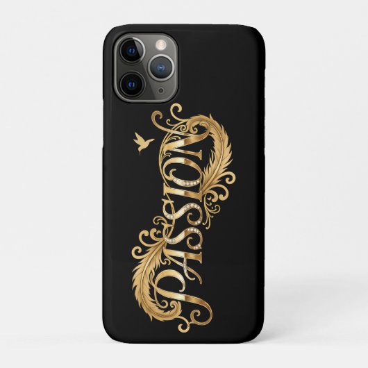 Coques Case-Mate iPhone Golden Passion – Luxury Typography Inspirational D (Dos)