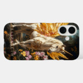 Coques Case-Mate iPhone Golden Pegasus Floral Imaginaire Fairy Horse (Verso (horizontal))