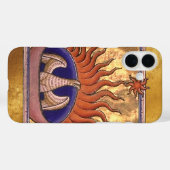 Coques Case-Mate iPhone Golden Phoenix Firebird Monter (Verso (horizontal))