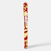 Coques Case-Mate iPhone Golden Red Paisleys Indian (Verso / Gauche)