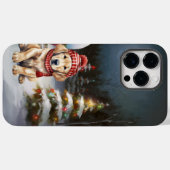 Coques Case-Mate iPhone Golden Retriever Caravan Christmas Adventure (Verso (horizontal))