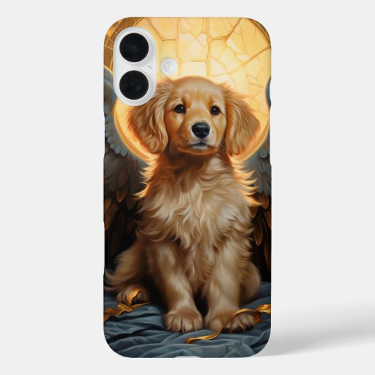 Coques Case-Mate iPhone Golden Retriever chiot Angel (Verso)