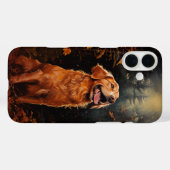 Coques Case-Mate iPhone Golden Retriever la nuit (Verso (horizontal))