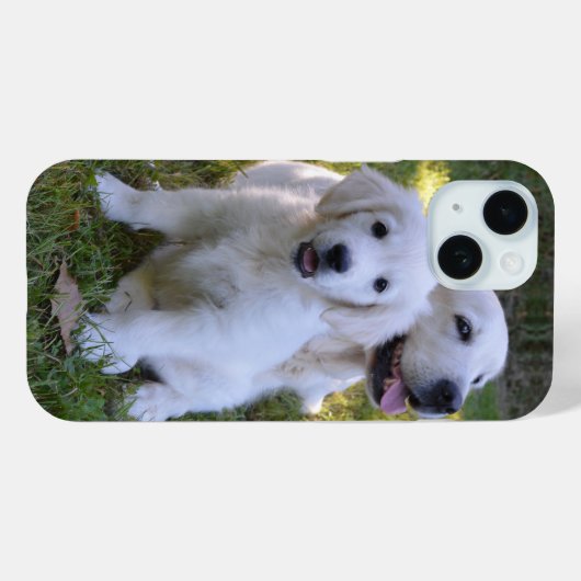 Coques Case-Mate iPhone Golden Retriever Maman Chien et Chien (Verso (horizontal))