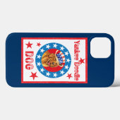 Coques Case-Mate iPhone Golden Retriever patriotique (Verso (horizontal))