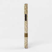 Coques Case-Mate iPhone Golden Snakeskin Digital Leather Gold Metal (Dos/Droite)