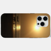Coques Case-Mate iPhone Golden Summer Sunset Réflexion sur la plage (Verso (horizontal))