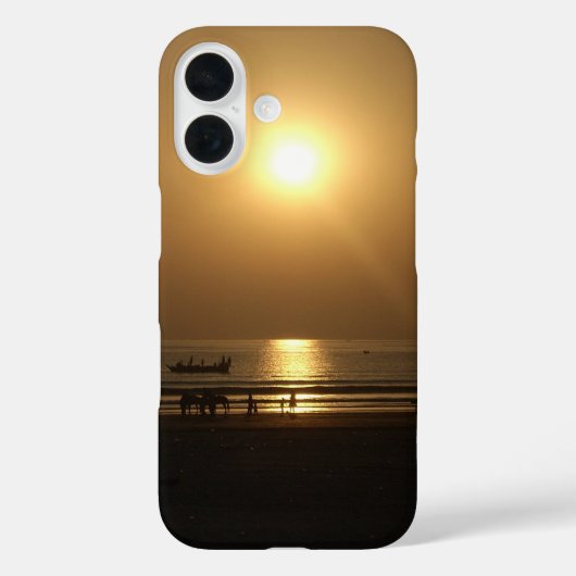 Coques Case-Mate iPhone Golden Summer Sunset Réflexion sur la plage (Verso)