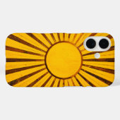 Coques Case-Mate iPhone Golden Sunburst (Verso (horizontal))