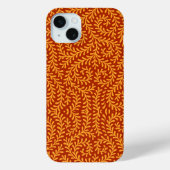 Coques Case-Mate iPhone Golden Yellow Leafy Vine Pattern  (Verso)