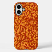 Coques Case-Mate iPhone Golden Yellow Leafy Vine Pattern  (Verso)