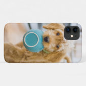 Coques Case-Mate iPhone Goldendoodle Carré Dîner Bowl (Dos (Horizontal))