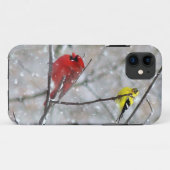Coques Case-Mate iPhone Goldfinch Et Cardinal (Dos (Horizontal))