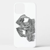 Coques Case-Mate iPhone Golem Gargoyle noir et blanc (Verso)