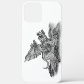Coques Case-Mate iPhone Golem Gargoyle noir et blanc (Verso)