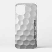 Coques Case-Mate iPhone Golf Ball Dimples motif avec texte personnalisé (Verso)